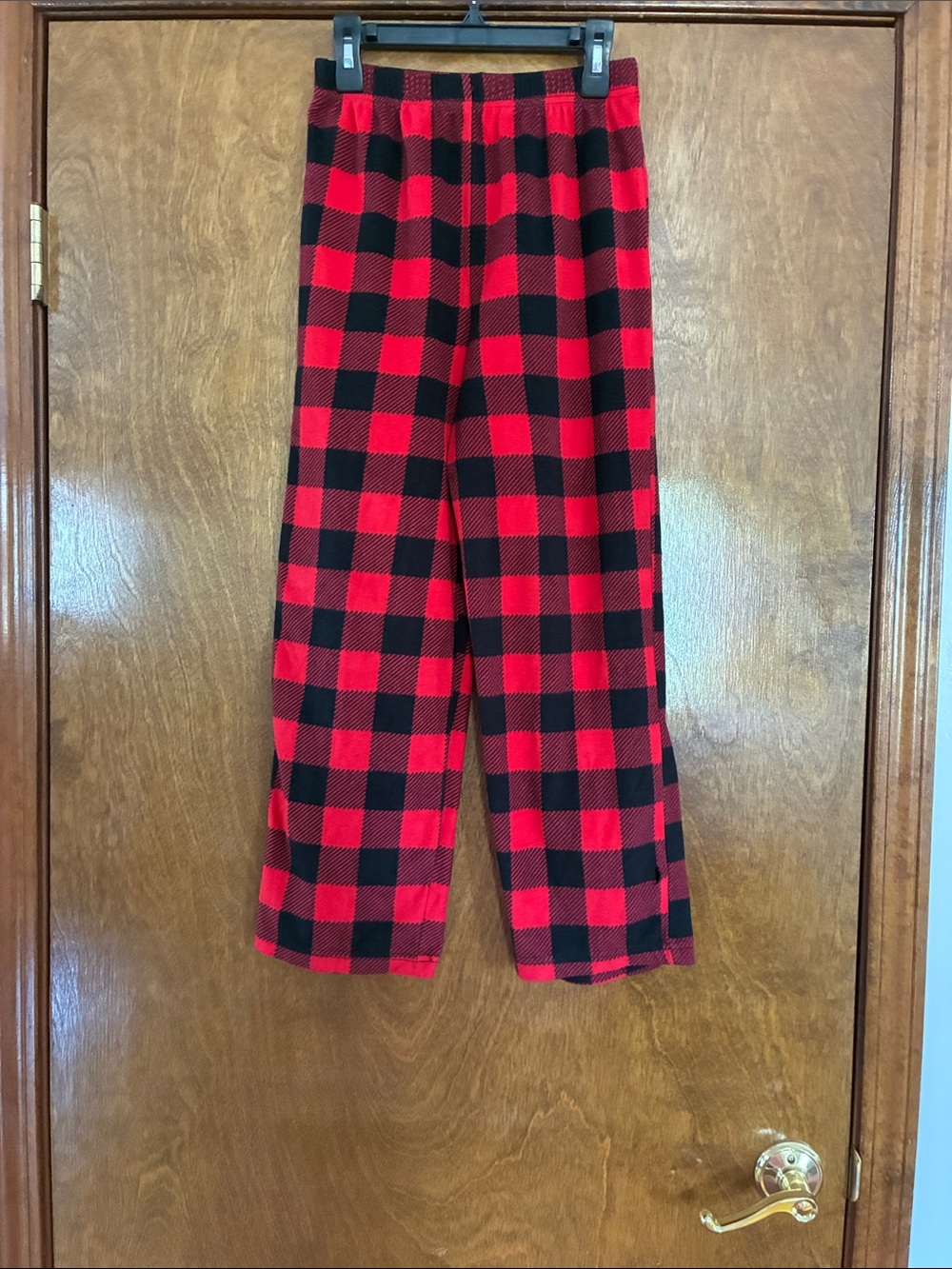 Faded Glory Red and Black Buffalo Plaid Pajama Bottoms Size Large